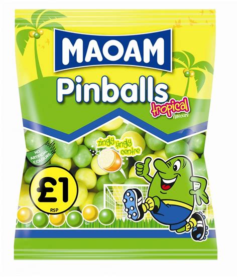 Limited edition tropical flavours for Maoam Pinballs