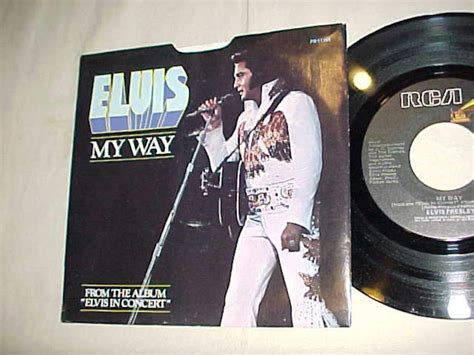 Elvis Presley 45 Vinyl Record With Picture Sleeve My Way / - Etsy