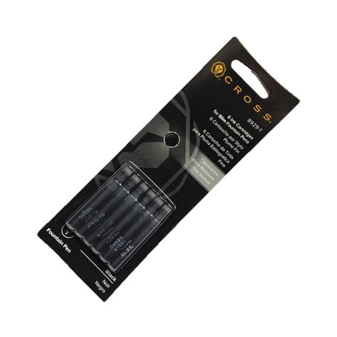 Cross Refills Spire Slim Black Fountain Pen Cartridge (Pack of 6) – RefillFinder - Pen Refills ...