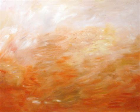 Abstract Orange Cream Painting by Ashleigh Dyan Bayer | Fine Art America