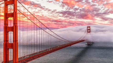 Bridge Golden Gate dans le FOGH Fond d'écran de bureau HD: écran large ...