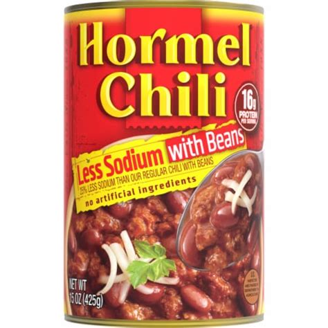 Hormel Low Sodium Chili with Beans, 15 oz - Fry’s Food Stores