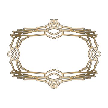 Golden Rectangle Border PNG Image, Border Golden Rectangle, Frame, Golden, Gorgeous PNG Image ...