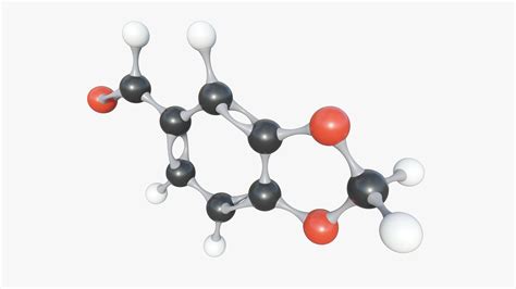 Piperonal Molecule With PBR 4K 8K 3D Model - TurboSquid 1945304