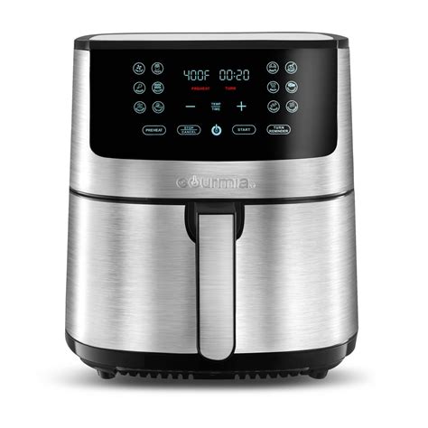 Gourmia 8-Qt. Stainless Steel Digital Air Fryer - Walmart.com - Walmart.com