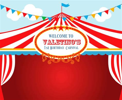 Download Vector Art Circus Carnival Background | Wallpapers.com