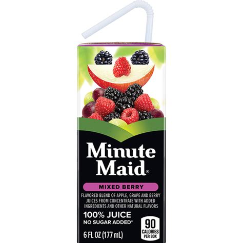 Minute Maid Mixed Berry Juice 100 Carton, 6 fl oz | Casey's Foods