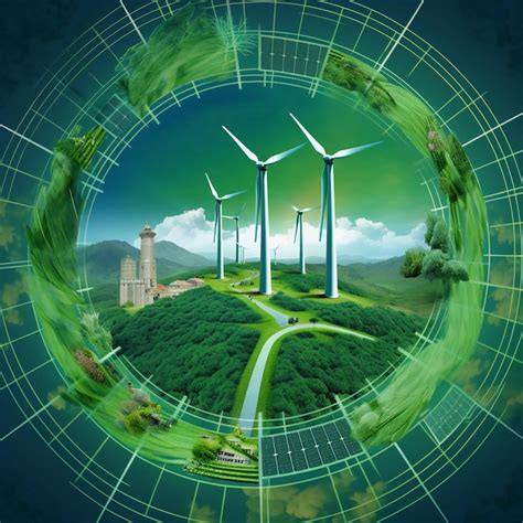 Premium AI Image | Photo of a striking depiction of green energy sources