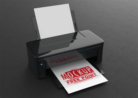 Free Premium Printer Logo Design Mockup