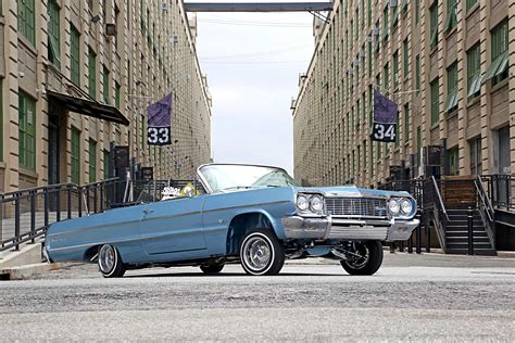 1964 Chevrolet Impala Convertible Passenger Side Front View - Lowrider