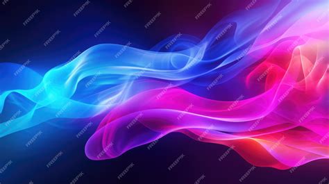 Premium AI Image | Neon smoke art of light background