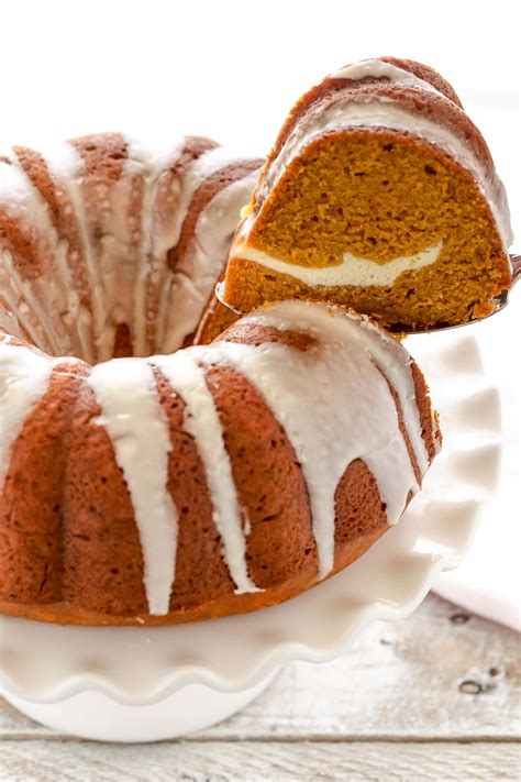 Pumpkin Cream Cheese Bundt Cake - Live Well Bake Often