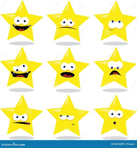 Funny Star stock vector. Illustration of humor, fear - 26515099