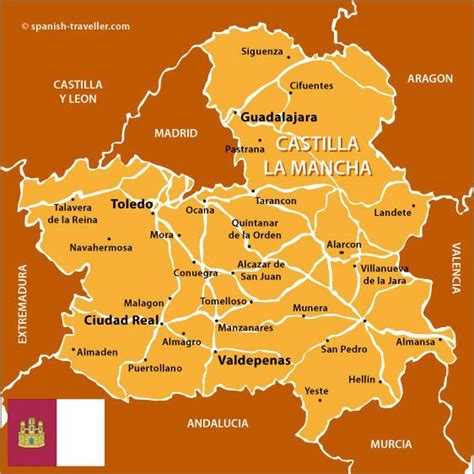 Map of Castilla La Mancha | Spain, Castile and leon, Europe travel