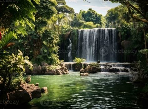 Natural waterfall background 26497741 Stock Photo at Vecteezy