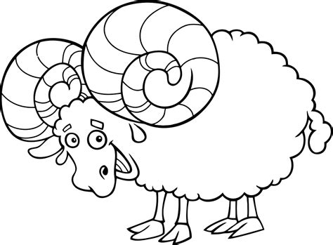 Ram Sheet Printable Coloring Pages