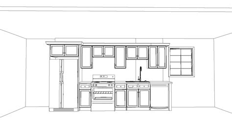 Single Wall Kitchen Layout Designs - CabinetSelect.com