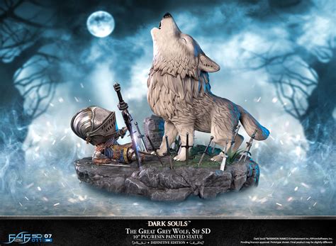 Dark Souls Great Grey Wolf Sif SD Inch PVC Statue Standard Edition ...