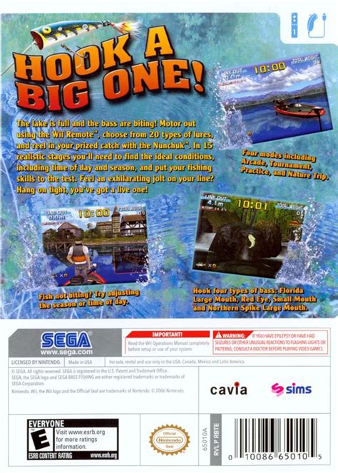 SEGA Bass Fishing (1997) box cover art - MobyGames