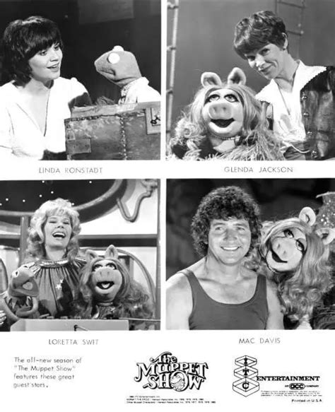 SINGER LINDA RONSTADT With Kermit The Frog Glenda Jackson 1980s OLD ...