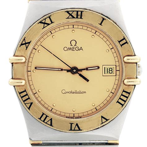 Omega Constellation 18K Yellow Gold and Stainless Steel Gents Watch