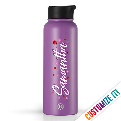 Hipparoo | Custom Personalized Insulated Water Bottle Gift - Undefeated ...