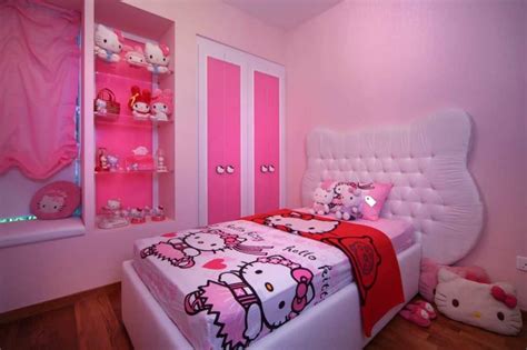 25 Adorable Hello Kitty Bedroom Decoration Ideas for Girls