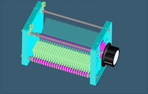 Air variable capacitor | 3D CAD Model Library | GrabCAD