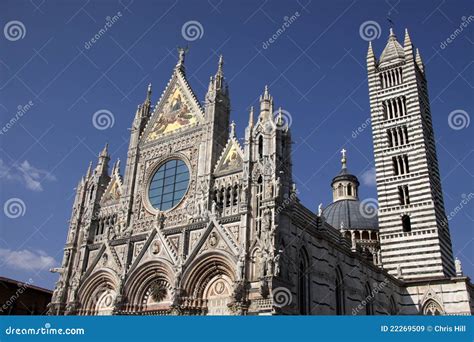 The Facade of the Siena Cathedral Stock Image - Image of renaissance ...