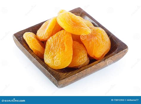 Dried apricots stock image. Image of fruit, bowl, potassium - 73812353