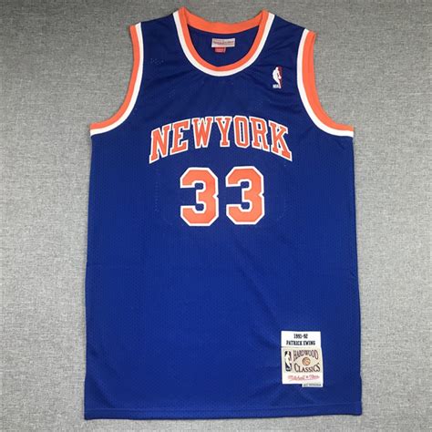 Camiseta Patrick Ewing #33 New York Knicks 1991/92 Azul Hardwood Classics ⋆ MiCamisetaNBA