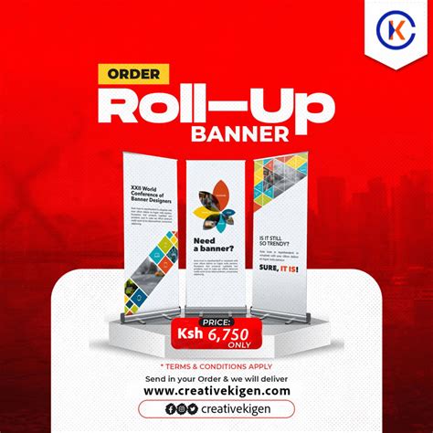 Roll up Banner Printing in Kenya | Creative Kigen