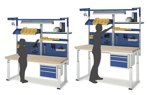 Workbenches with Electric Height Adjustment Workbench Height, Workbench ...