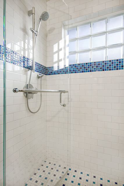 Recycled Glass Mosaic Tile - Traditional - Bathroom - san francisco ...