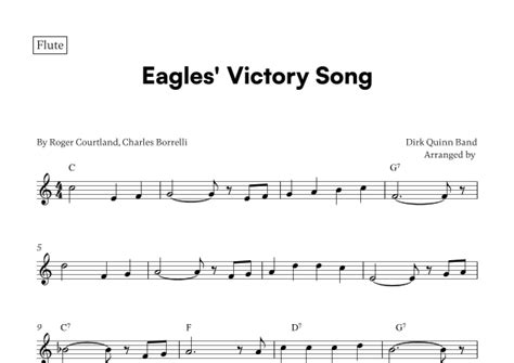 Eagles' Victory Song (arr. Cadenza Editions) Sheet Music | Dirk Quinn Band | Flute Solo