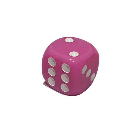 16MM Dice Pink with White Dots – WizZon