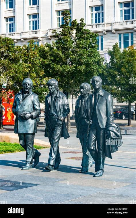 The Beatles statue in Liverpool Stock Photo - Alamy