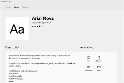 Windows 10 Fonts Are Now Available in the Microsoft Store