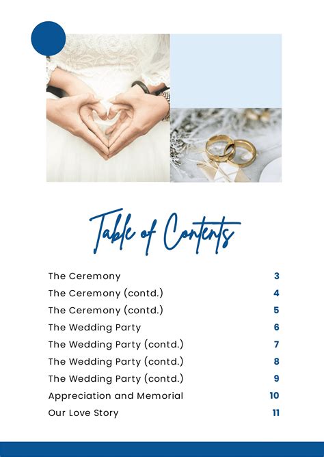 Wedding Program Booklet Template in Illustrator, PSD, Apple Pages, Google Docs, Word, Publisher ...