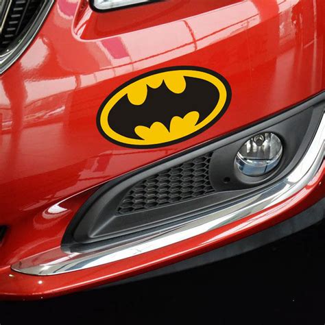 9x5CM funny bat man Batman reflective car sticker decals cartoon cute auto motorcycle sticker ...