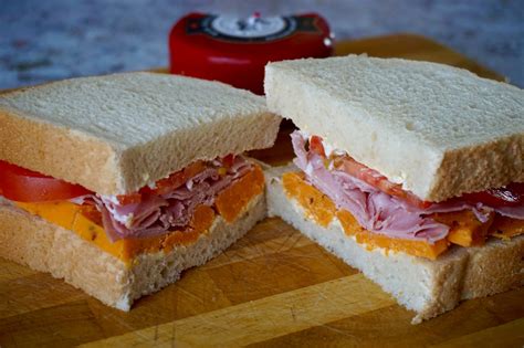 Snowdonia Cheese, Ham and Tomato Sandwich | British Sandwich Week - MissPond