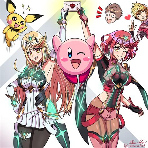 Welcome to Smash, Pyra and Mythra!! | Super Smash Brothers Ultimate in 2021 | Super smash bros ...