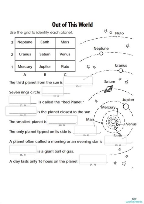 KFUN_04_planets. Interactive worksheet | TopWorksheets