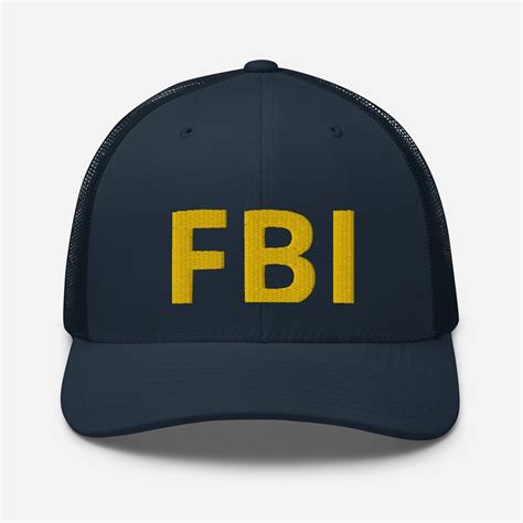 FBI Embroidered Trucker Hat, Federal Bureau of Investigation Baseball ...