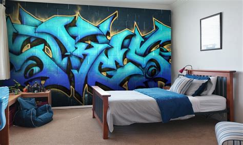 Graffiti Wallpaper for your Teenager’s Bedroom | Wallsauce USA