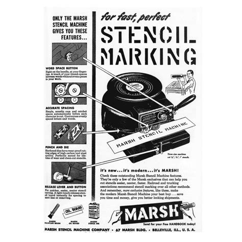 March Stencil Machine Co. Advert, 1951