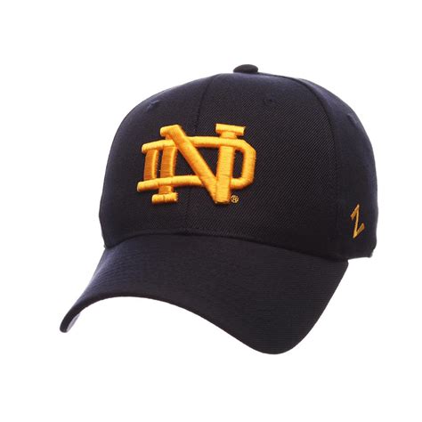 Notre Dame Fighting Irish Zephyr DH Fitted Hat-Navy