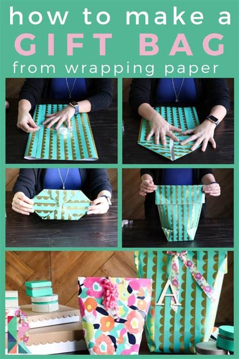 How to Make a Gift Bag from Wrapping Paper | Homemade gift bags, Gifts wrapping diy, Gift bags diy