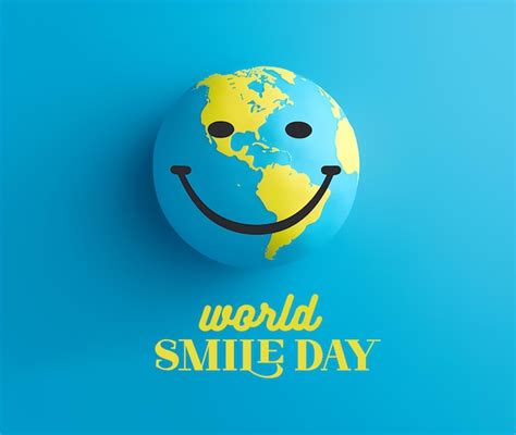 Premium Photo | World smile day poster