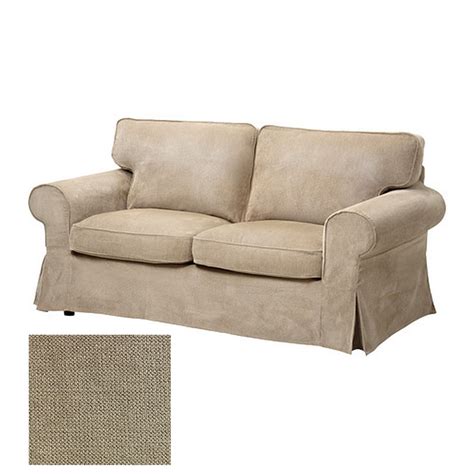 IKEA Ektorp 2 Seat Sofa SLIPCOVER Loveseat Cover VELLINGE BEIGE New